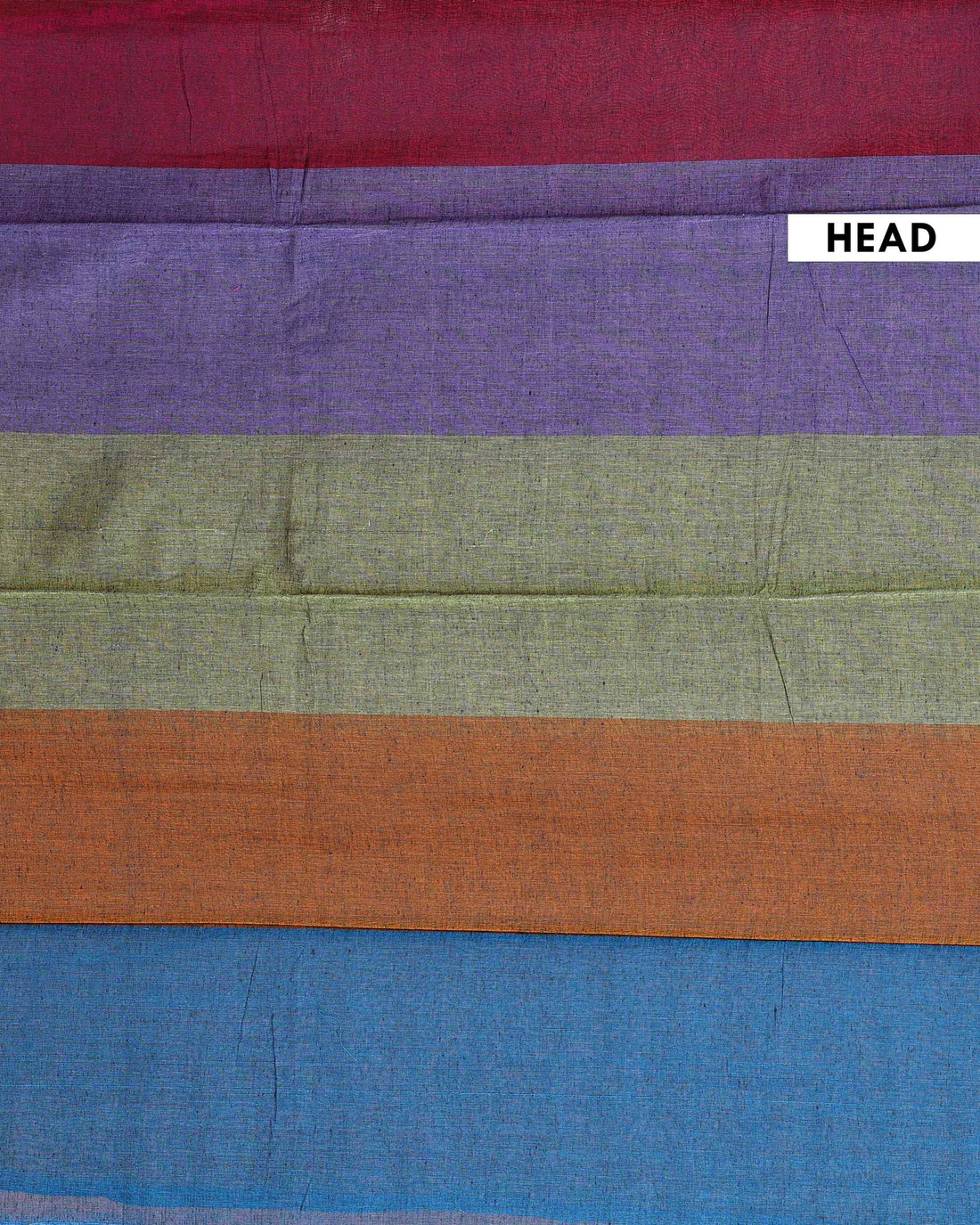 Handwoven Mul Mul Cotton Saree with Bold Striped Pattern and Tassel Detailing - Multi