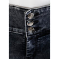 Buy Women Black Pencil Cut  Button Jeans Online