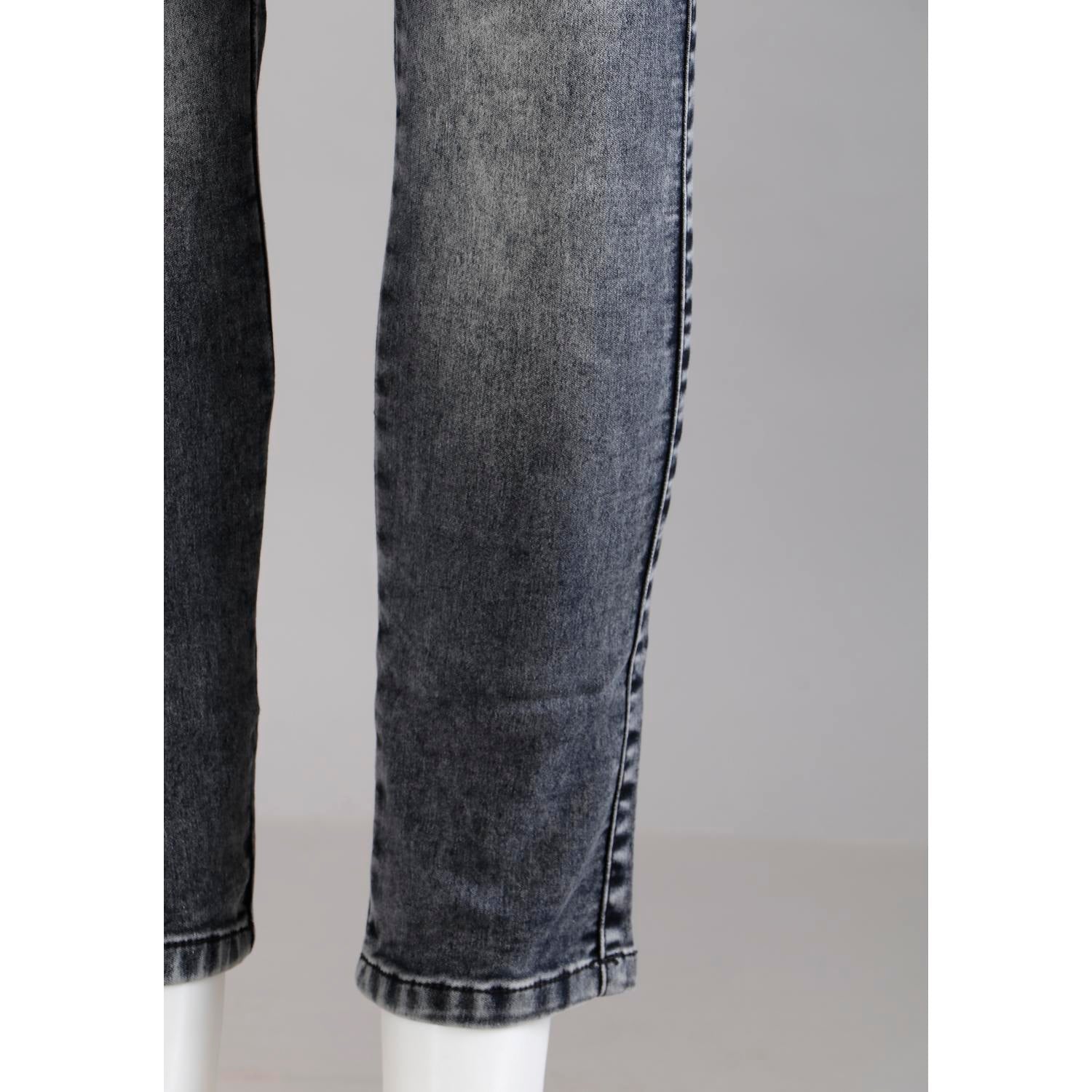 Shop Women Black Pencil Cut  Button Jeans
