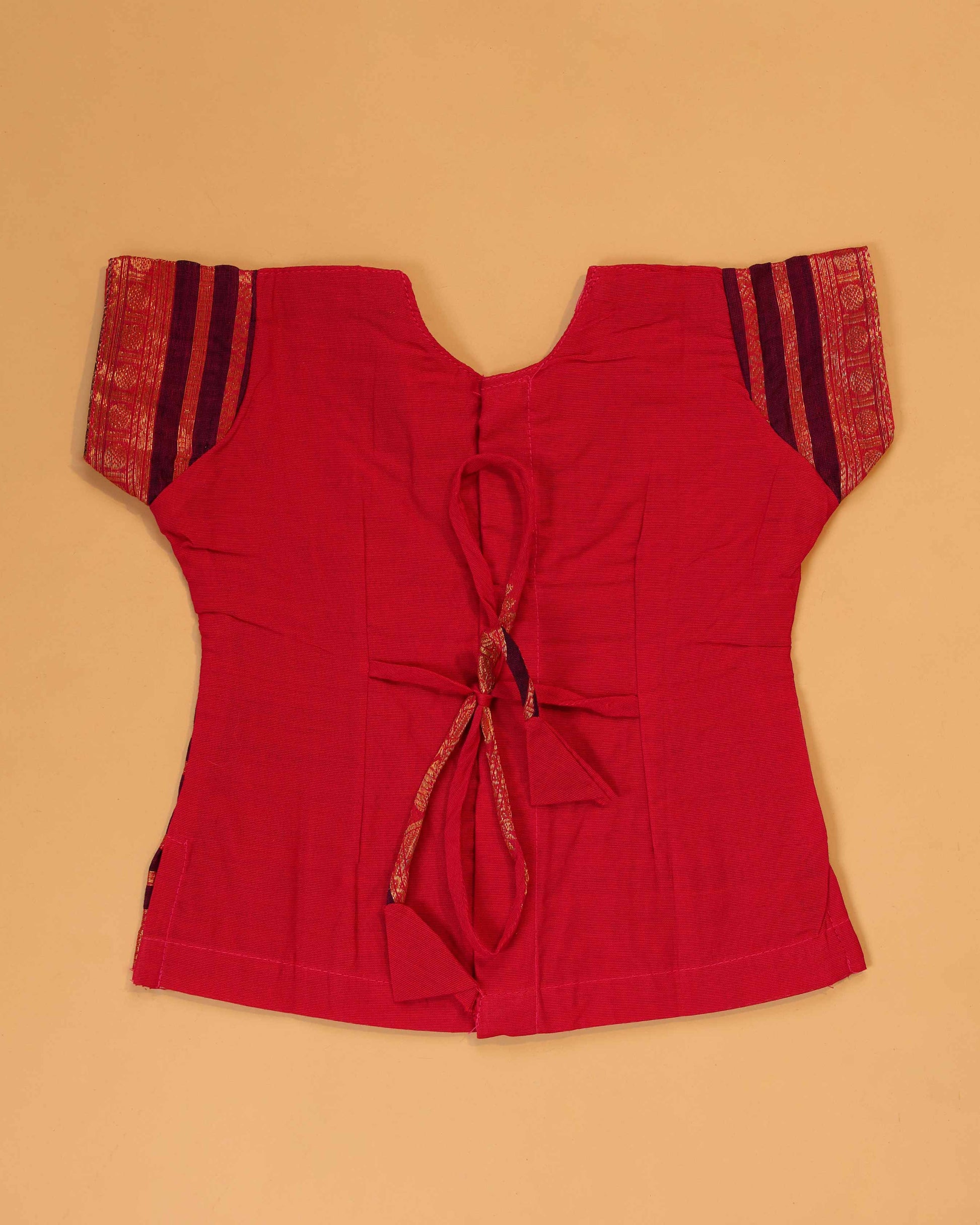 Classic Kids Pattu Pavadai Readymade a Traditional Ethnic Gown with Zari Border and Puff Sleeves, Pink