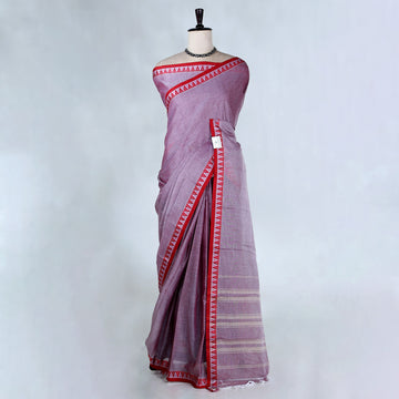 Purple Mangalagiri Cotton Saree for Women | Festive Summer Collection | Jeyachandran - Full View
