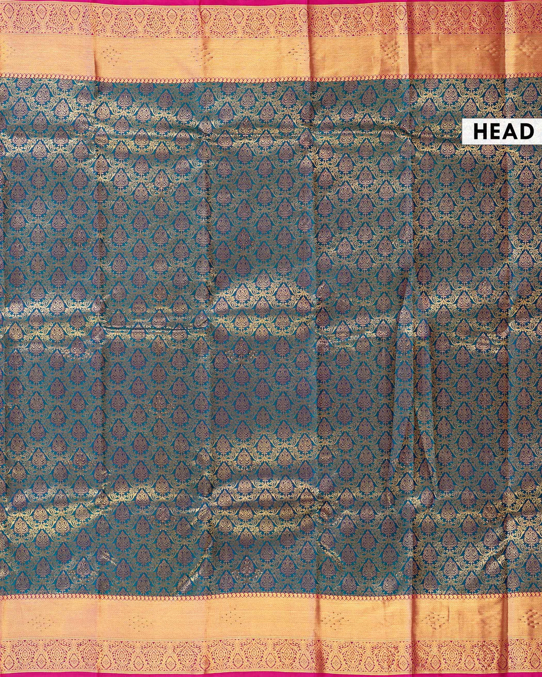 Exquisite Niranjana Silk Saree with Zari Brocade and Elaborate Border - Blue