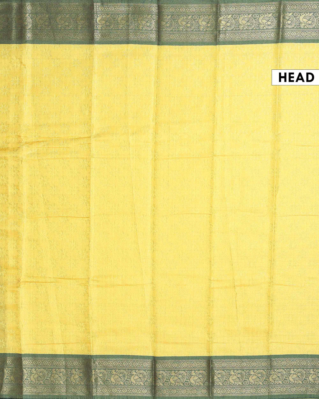 Classic Art Silk Saree with Plain Woven Body Intricate Floral Zari Border and Traditional Weave Design - Yellow