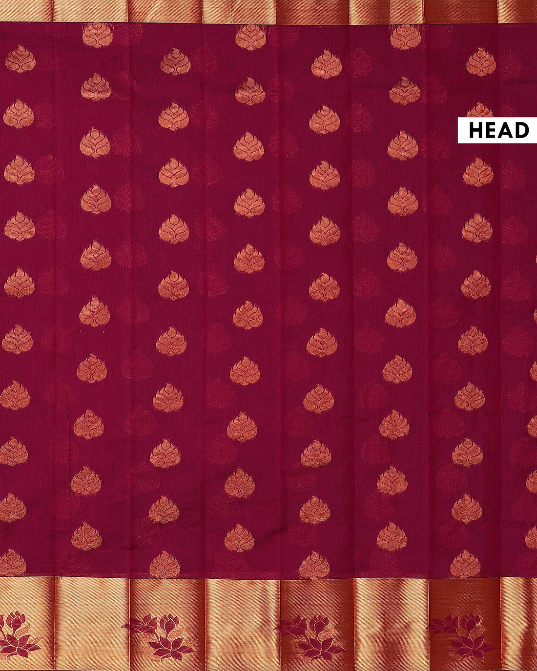 Elegant Elampillai Handloom Silk Cotton Saree with Zari Woven Motifs and Contrast Border - Purple