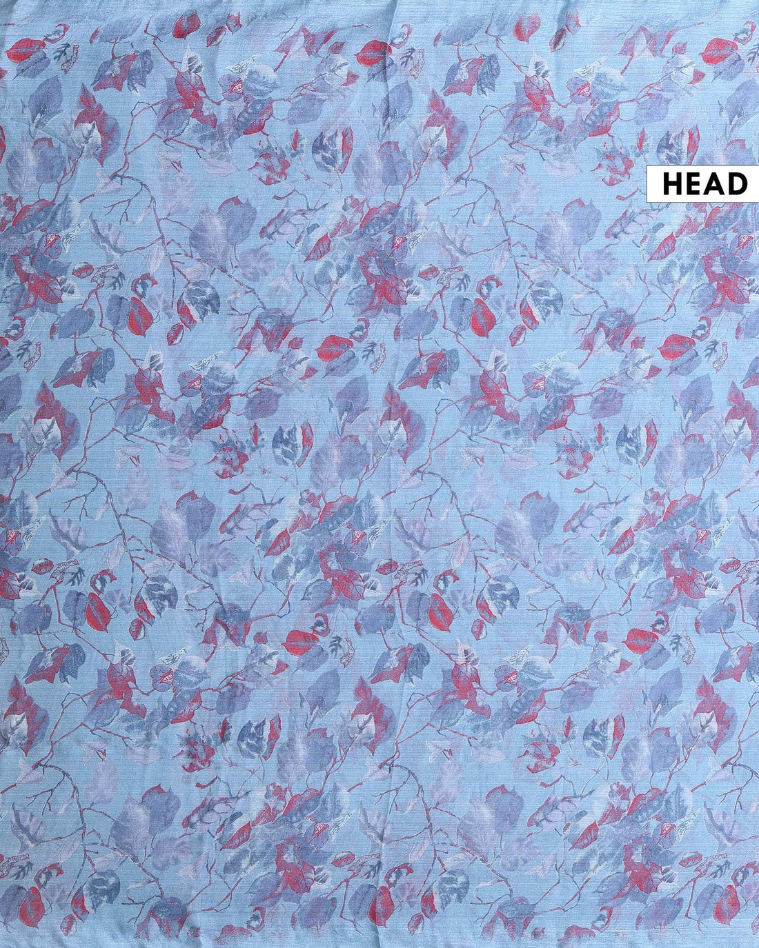 Elegant Georgette Saree with Abstract Floral Print and Delicate Embellished Border - Light Blue