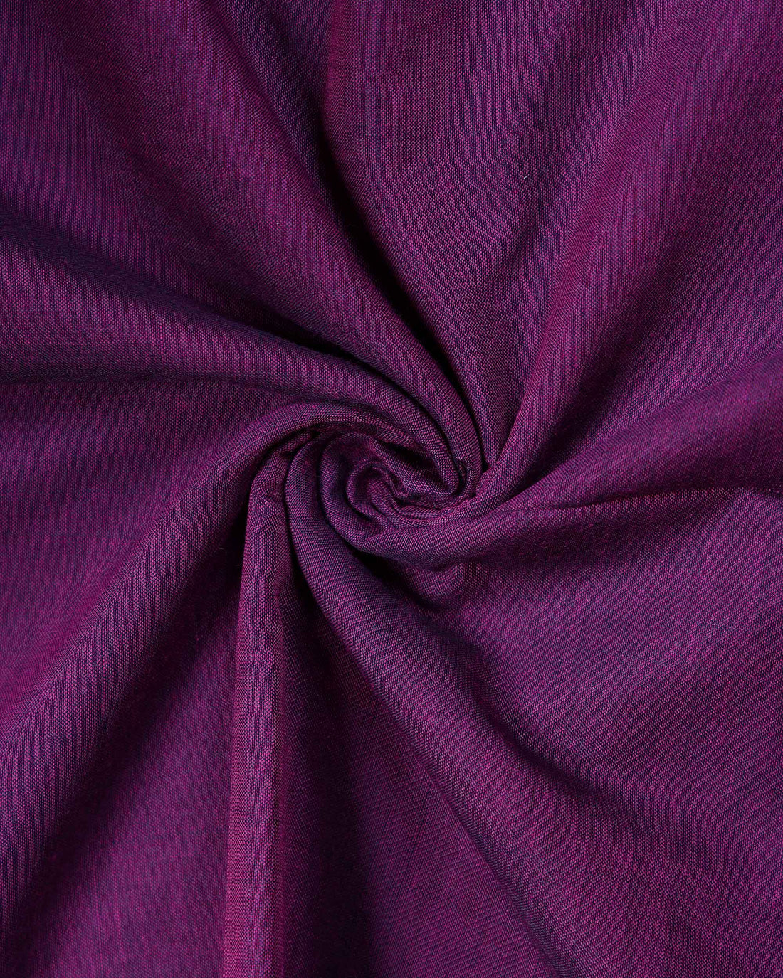 Handloom Traditional Khadi Cotton Saree with Woven Border and Contrast Printed Blouse Piece - Purple