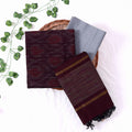 Maroon Cotton Unstitched Salwar Material for Women | Ethnic Summer Collection | Jeyachandran - Full View
