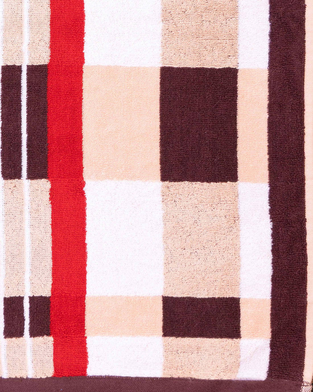 Elegant Soft Classic Plaid Terrycloth Towel - Multi