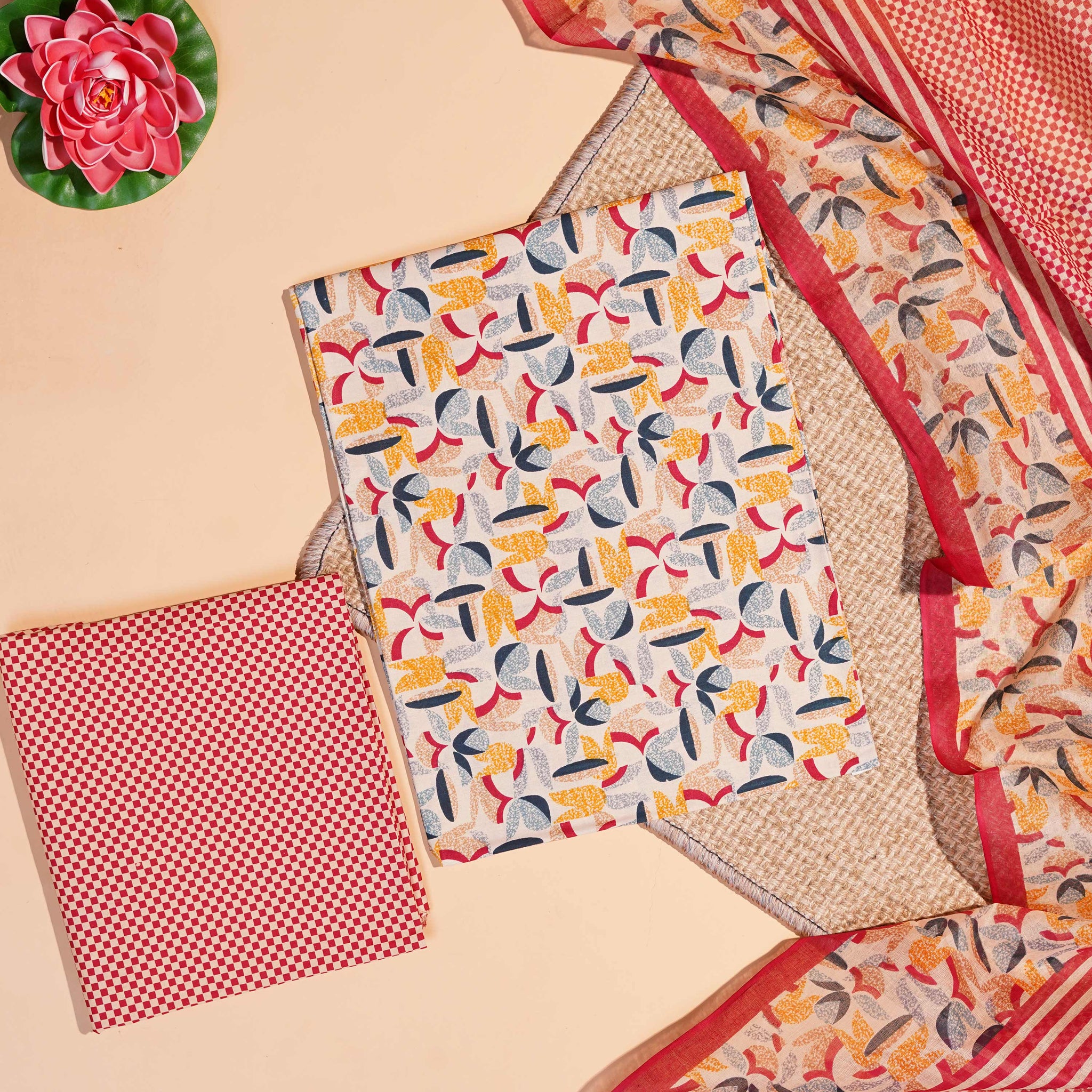 Multi Unstitched Salwar Material