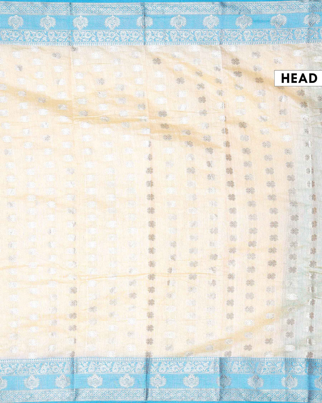 Elegant Banarasi Tissue Saree with Traditional Zari Motifs and Ornate Woven Border – Yellow