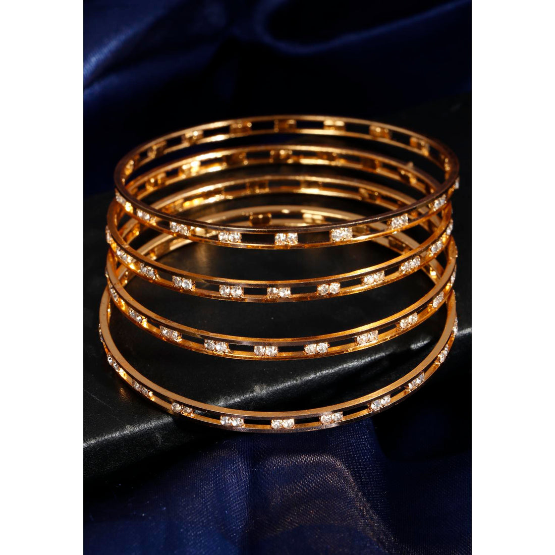 Set Of 4 Gold Plated Bangles 7