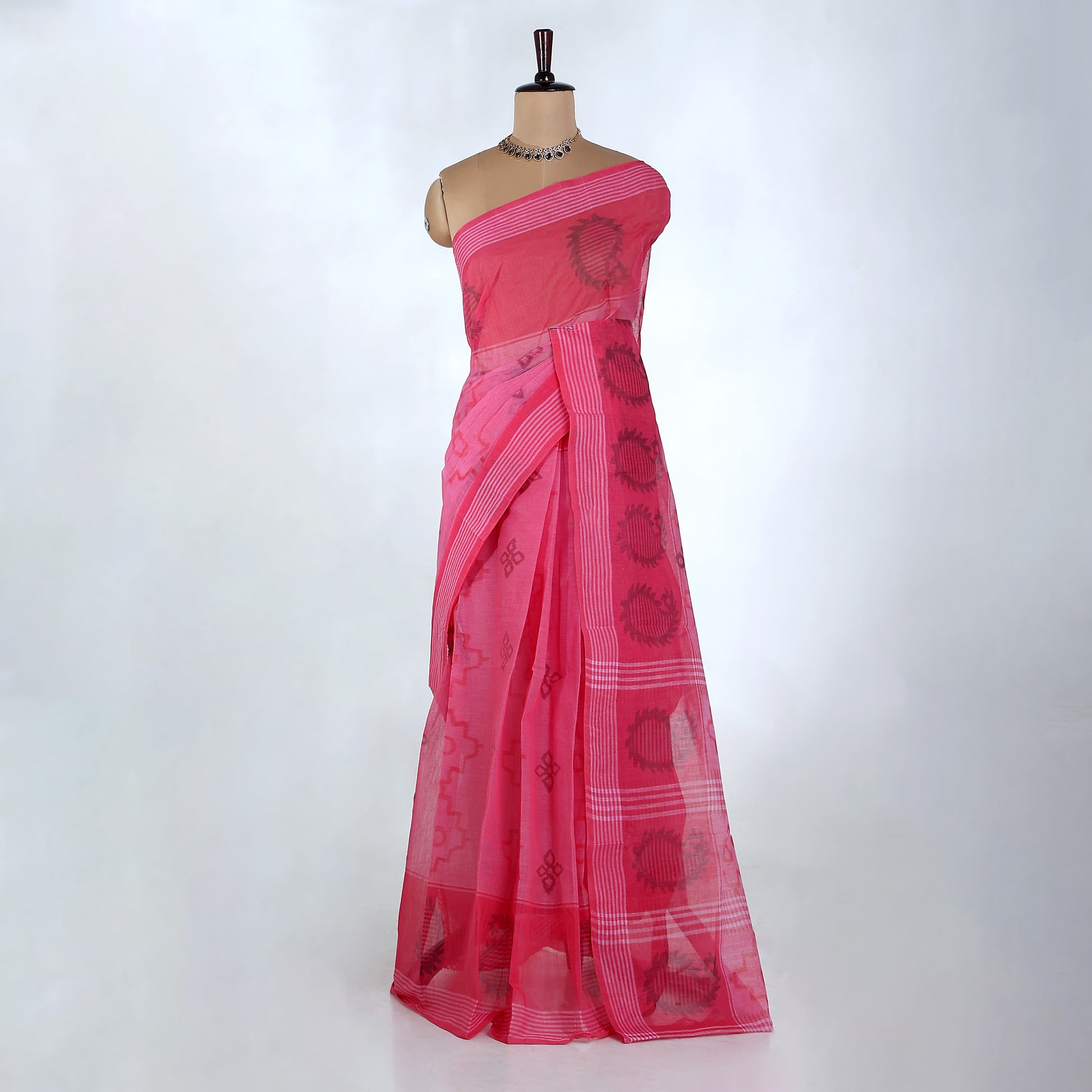 Bengal Cotton Saree For Women | Daily Office Wear Summer Collection | Jeyachandran - Full View