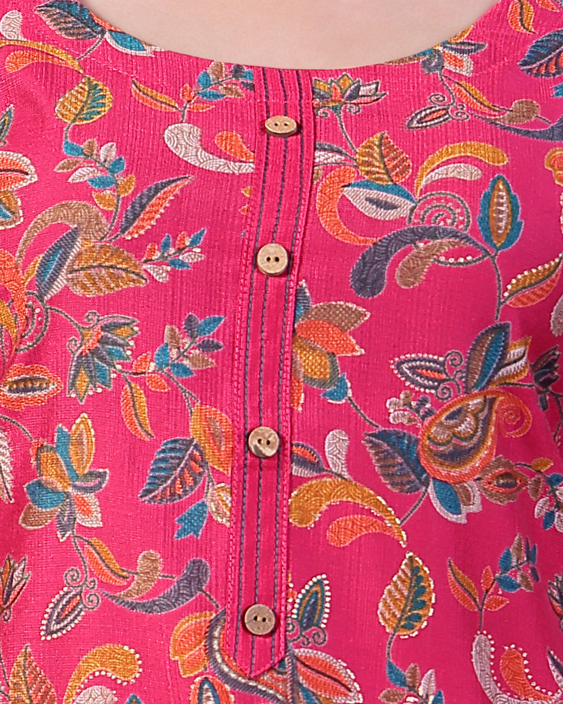 Magenta Colour Top & Palazzo Set
