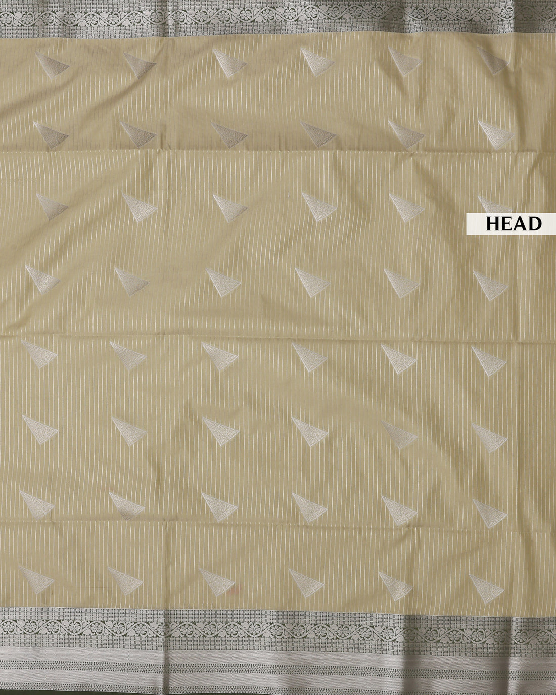 Ethnic Striped Design Soft Silk Saree - Green