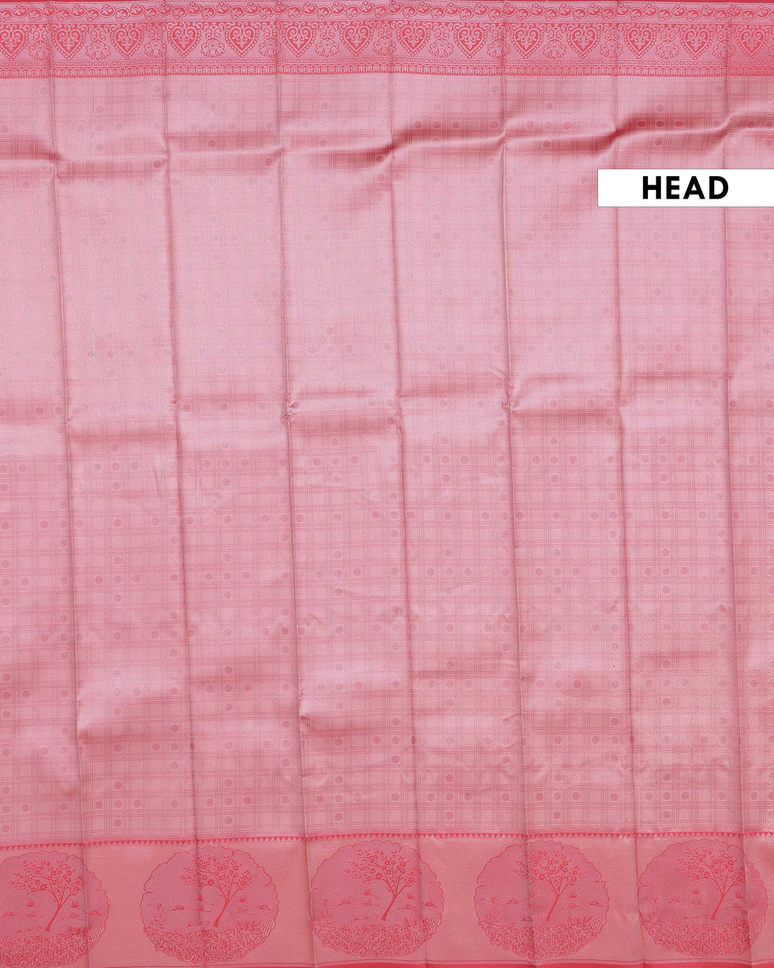 Elampillai Silk Cotton Saree with Elegant Border -Peach