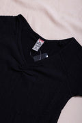 Shop Women Black Colour T-Shirt