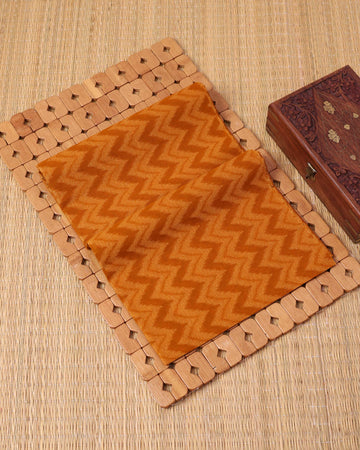 Traditional Women’s Cotton 1 Meter Blouse Material with Smooth Plain Chevron Weave - Brown