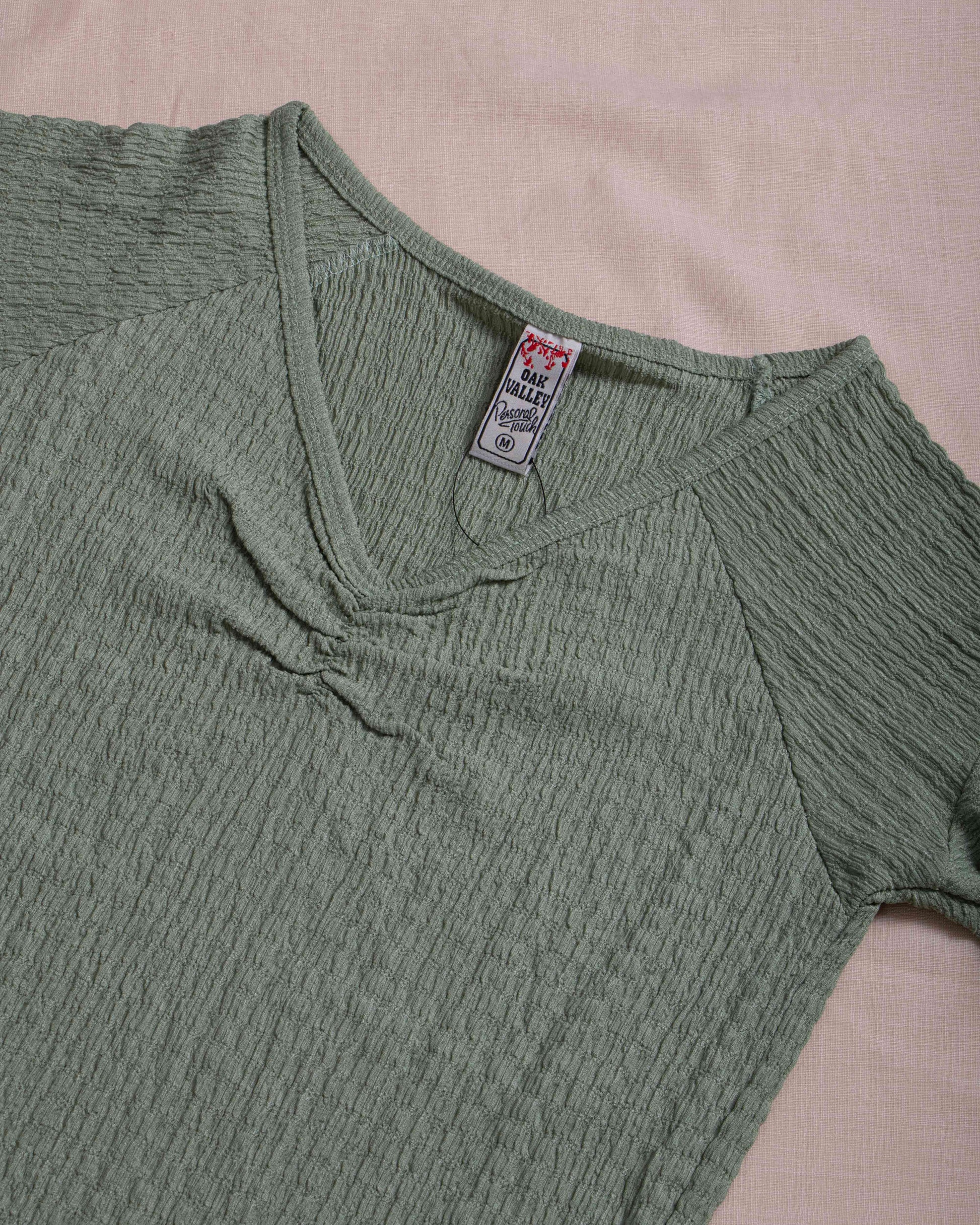 Buy Women Green Colour T-Shirt Online