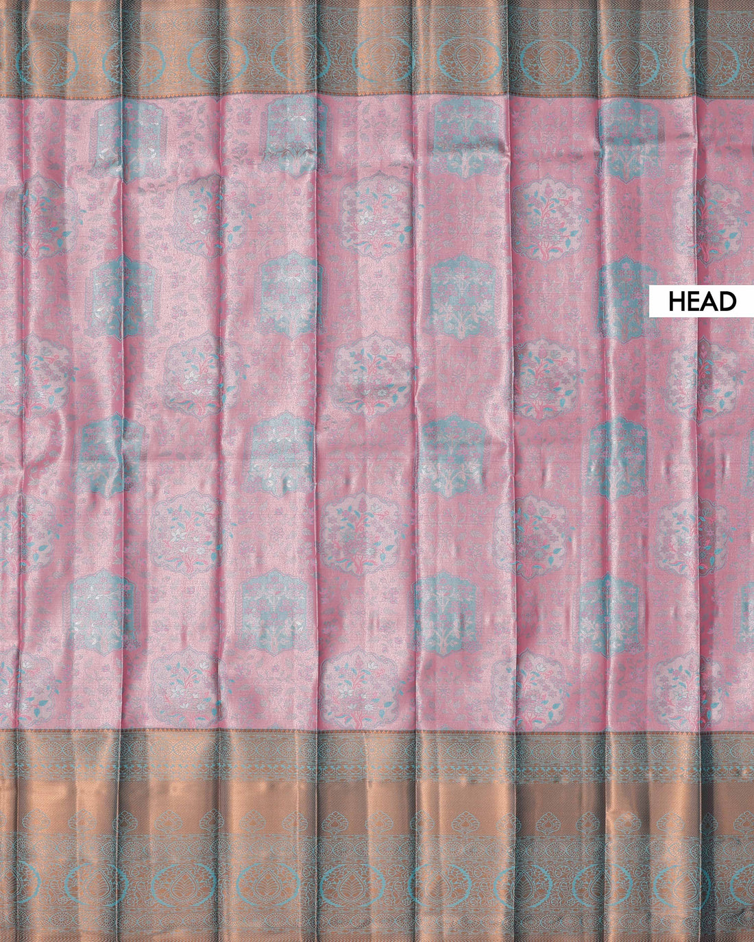 Exquisite Handloom Kanchipuram Tissue Saree with Intricate Zari Weave - Pink