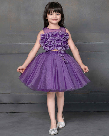 Lavender Colour Kids Choli