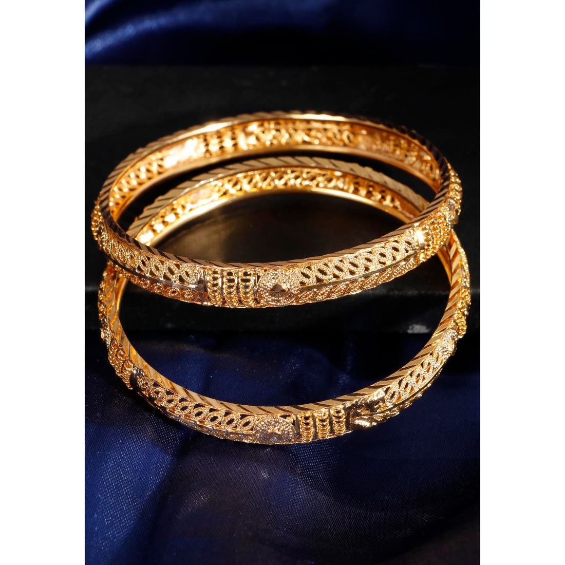 Set Of 2 Gold Plated Bangles 14
