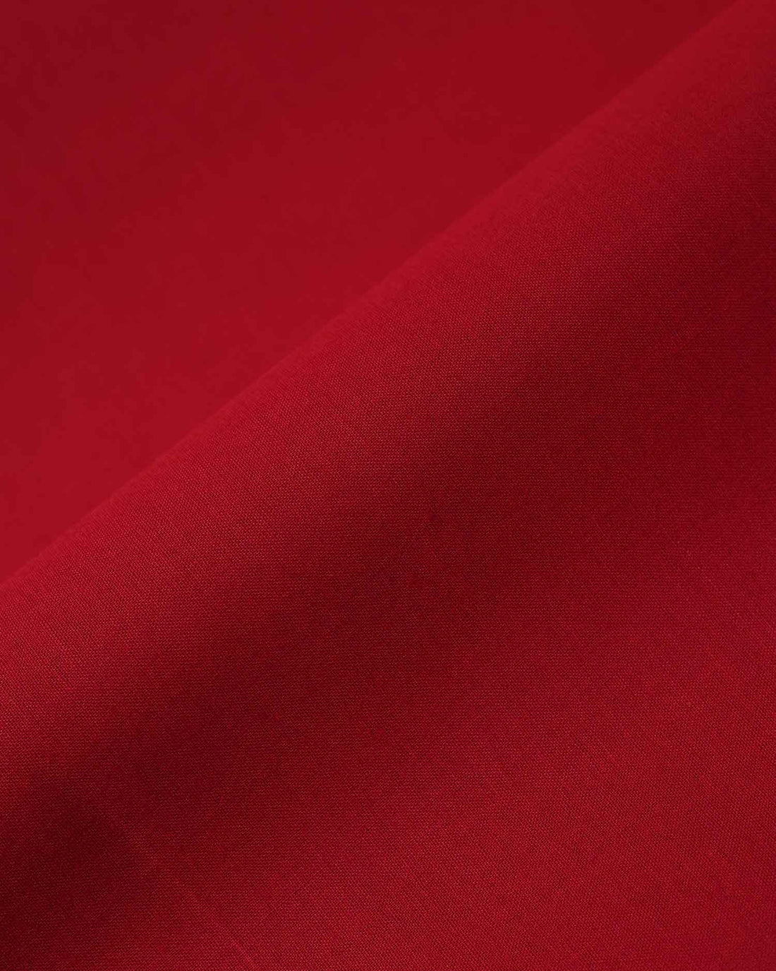 Women’s Traditional Cotton 1 Meter Blouse Material with Smooth Plain Weave - Red