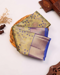Exquisite Kanchipuram Pure Silk Saree with Intricate Zari Weave & Traditional Motifs - Green