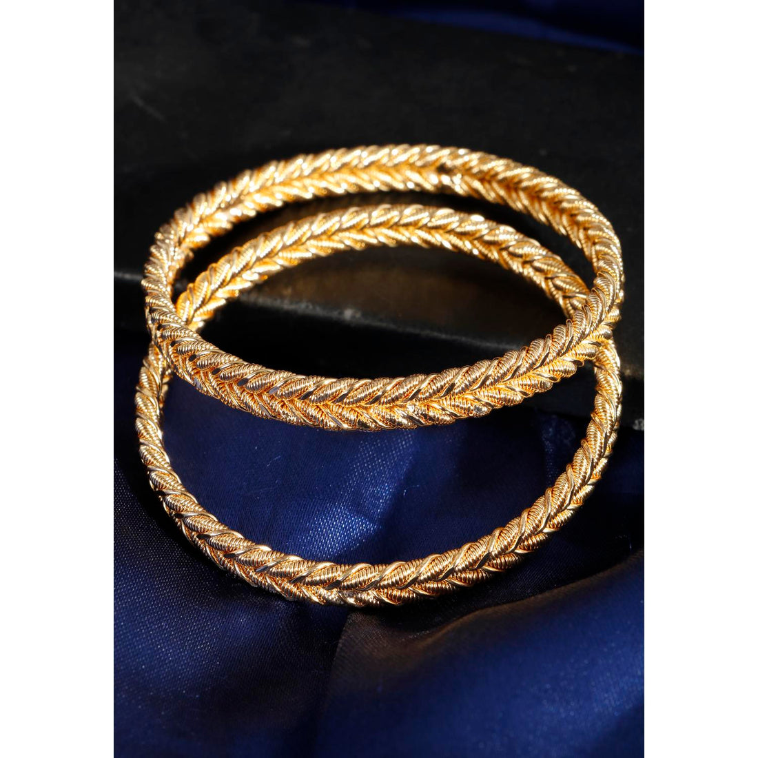 Buy Set Of 2 Gold Plated Bangles