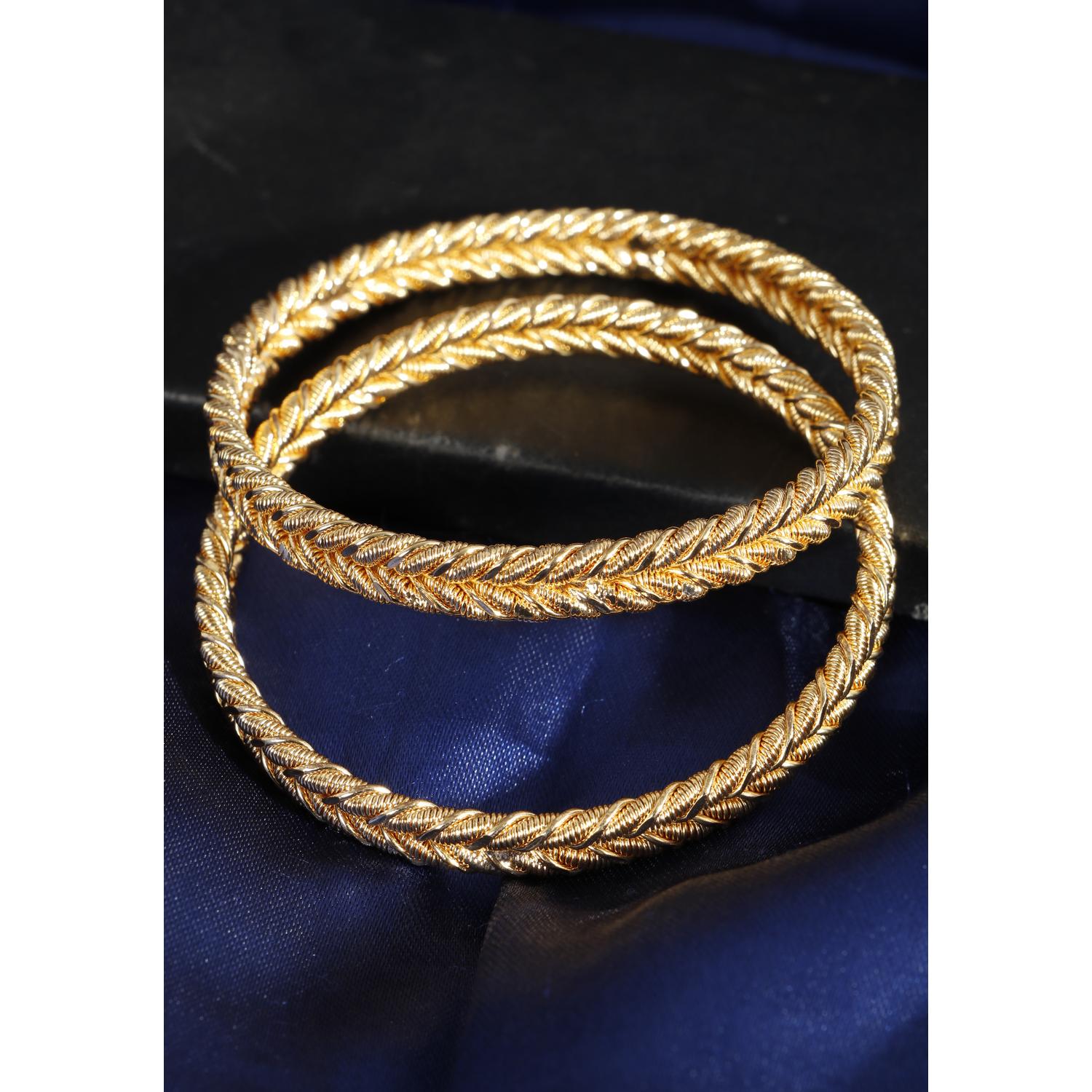 Buy Set Of 2 Gold Plated Bangles Online