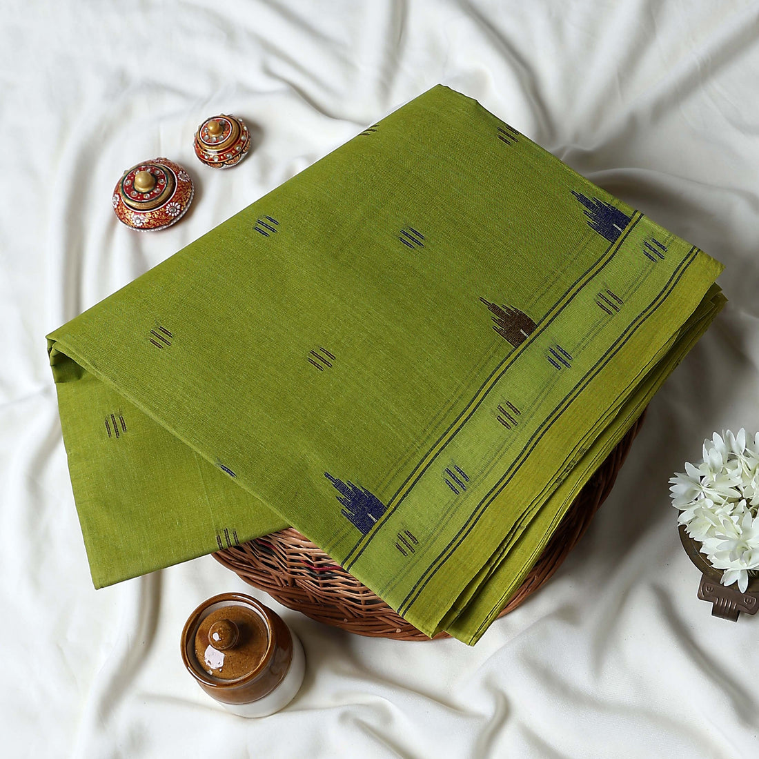 Bengal Cotton Saree For Women | Daily Office Wear Summer Collection | Jeyachandran - Full View