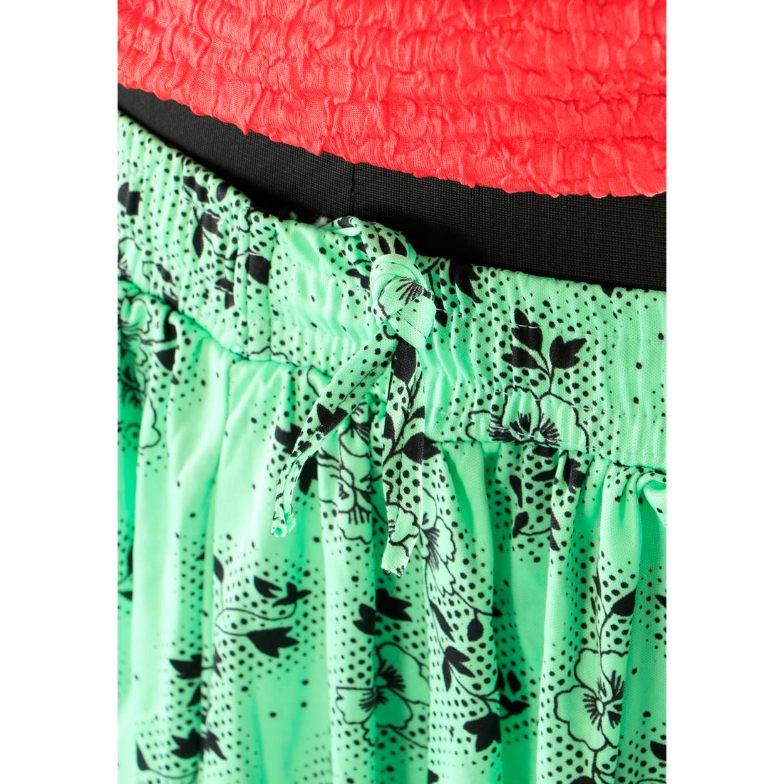 Pista Green Colour Womens Skirt
