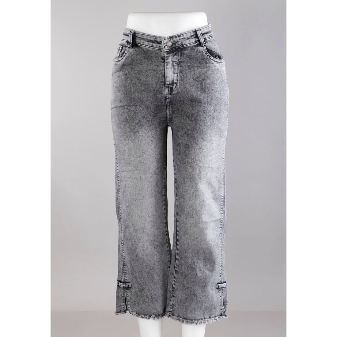 Women Grey Mom Fit Jeans
