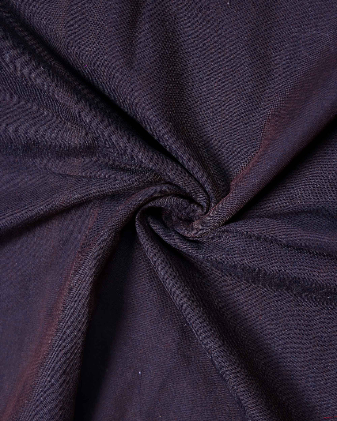 Traditional Khadi Cotton Saree with Woven Border and Contrast Printed Blouse Piece - Dark Brown