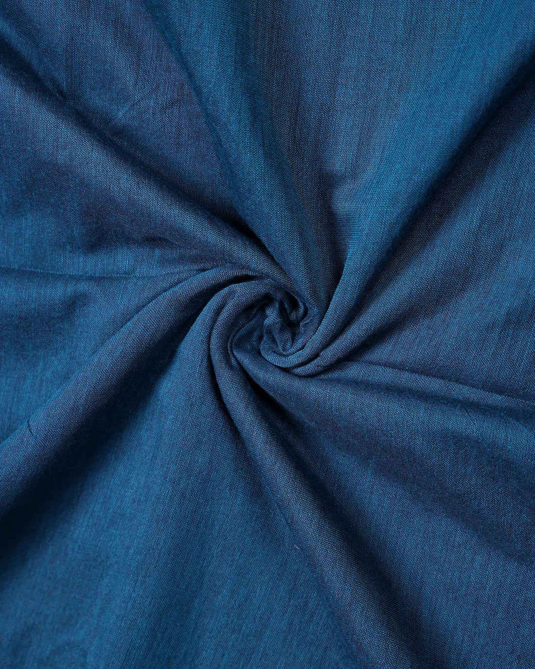 Traditional Khadi Cotton Saree with Woven Border and Contrast Printed Blouse Piece - Teal