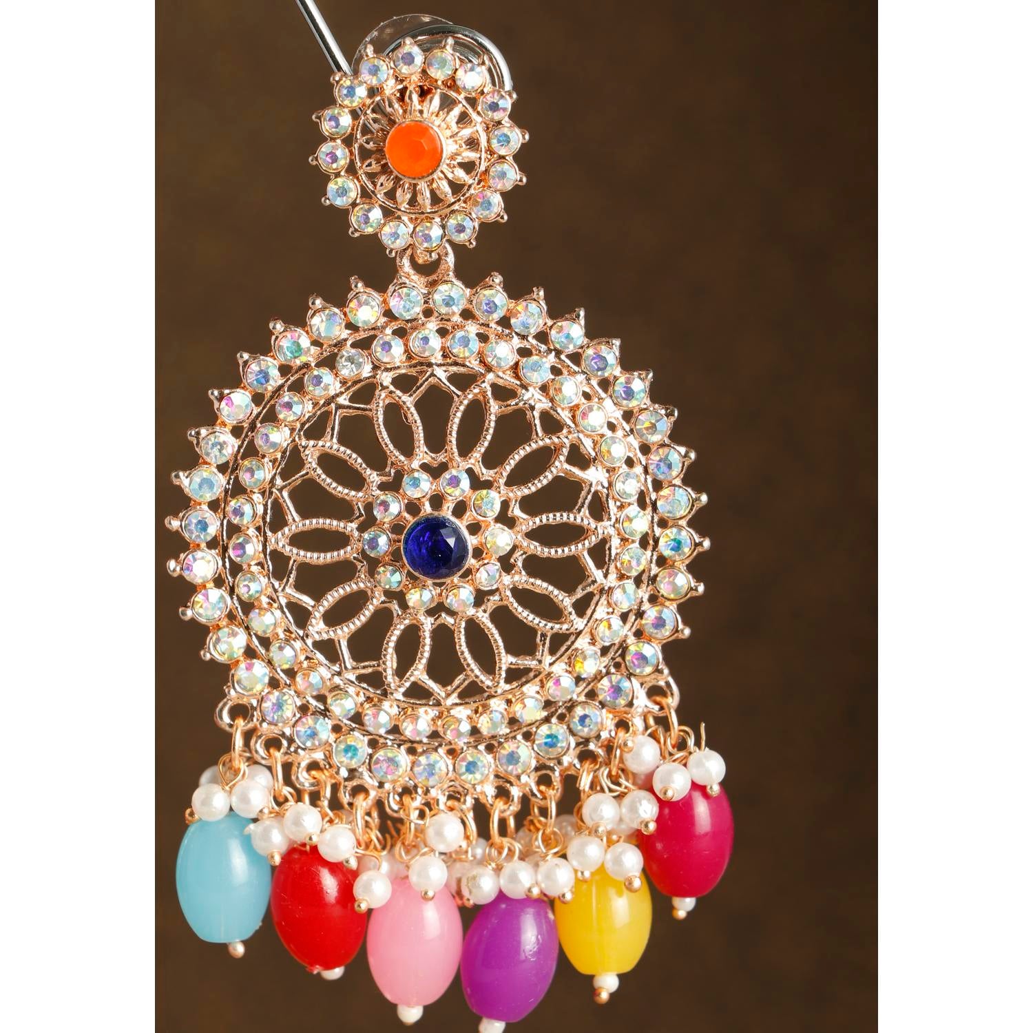 Buy Copper Colour Plated Earrings