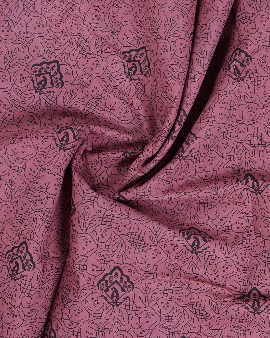 Classic Sungudi Cotton Saree With Printed Design - Pink
