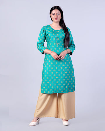 Green Colour Top & Palazzo Set