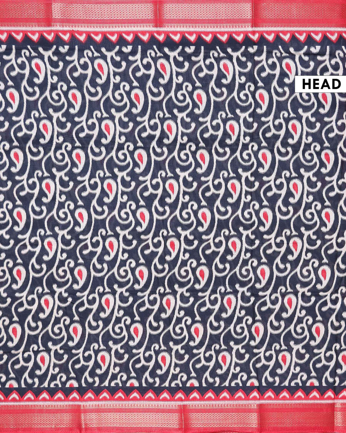 Elegant Dola Silk Saree with Intricate Paisley Vine Motif and Woven Border - Black