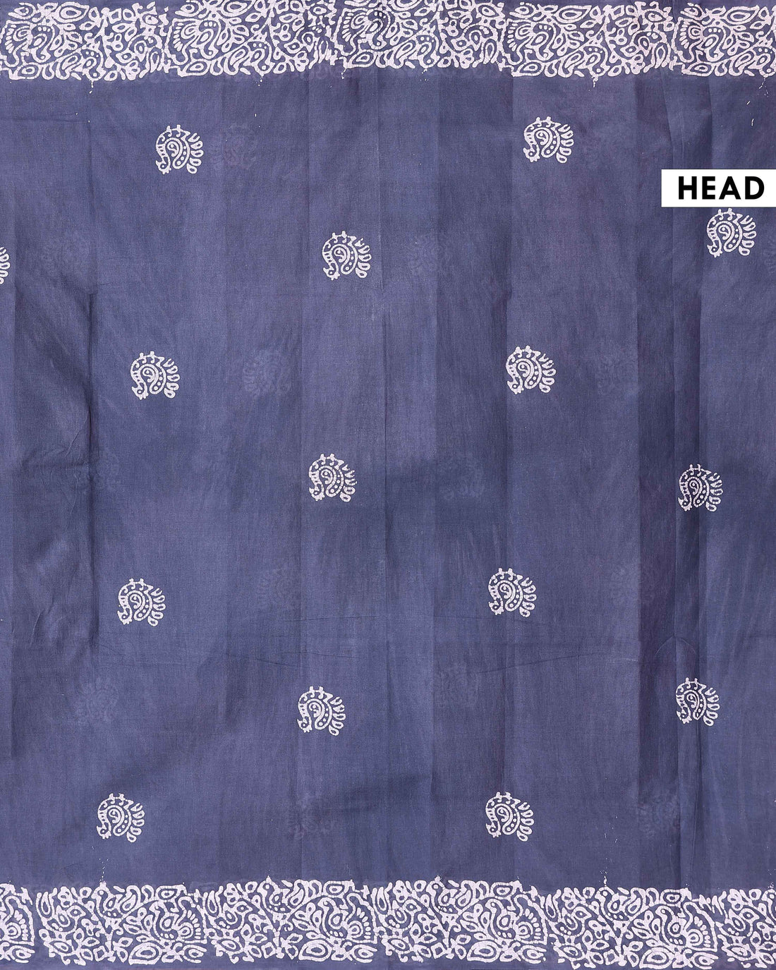 Traditional Sungudi Cotton Saree with Detailed Border and Peacock Design - Blue