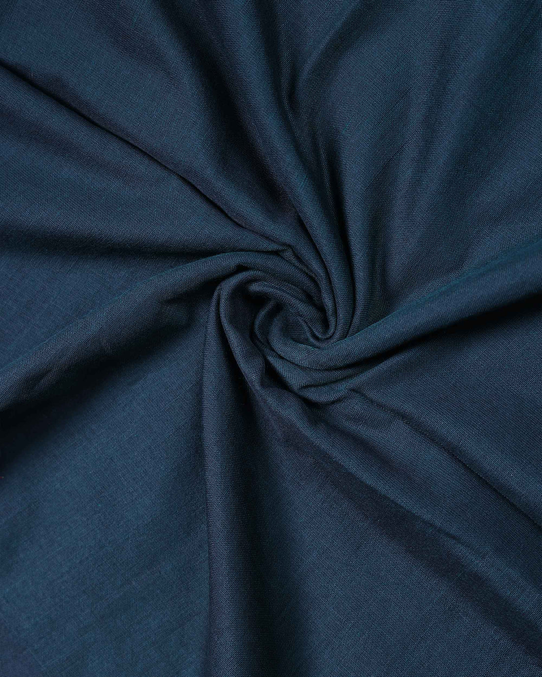 Traditional Khadi Cotton Saree with Woven Border and Contrast Printed Blouse Piece - Dark Teal