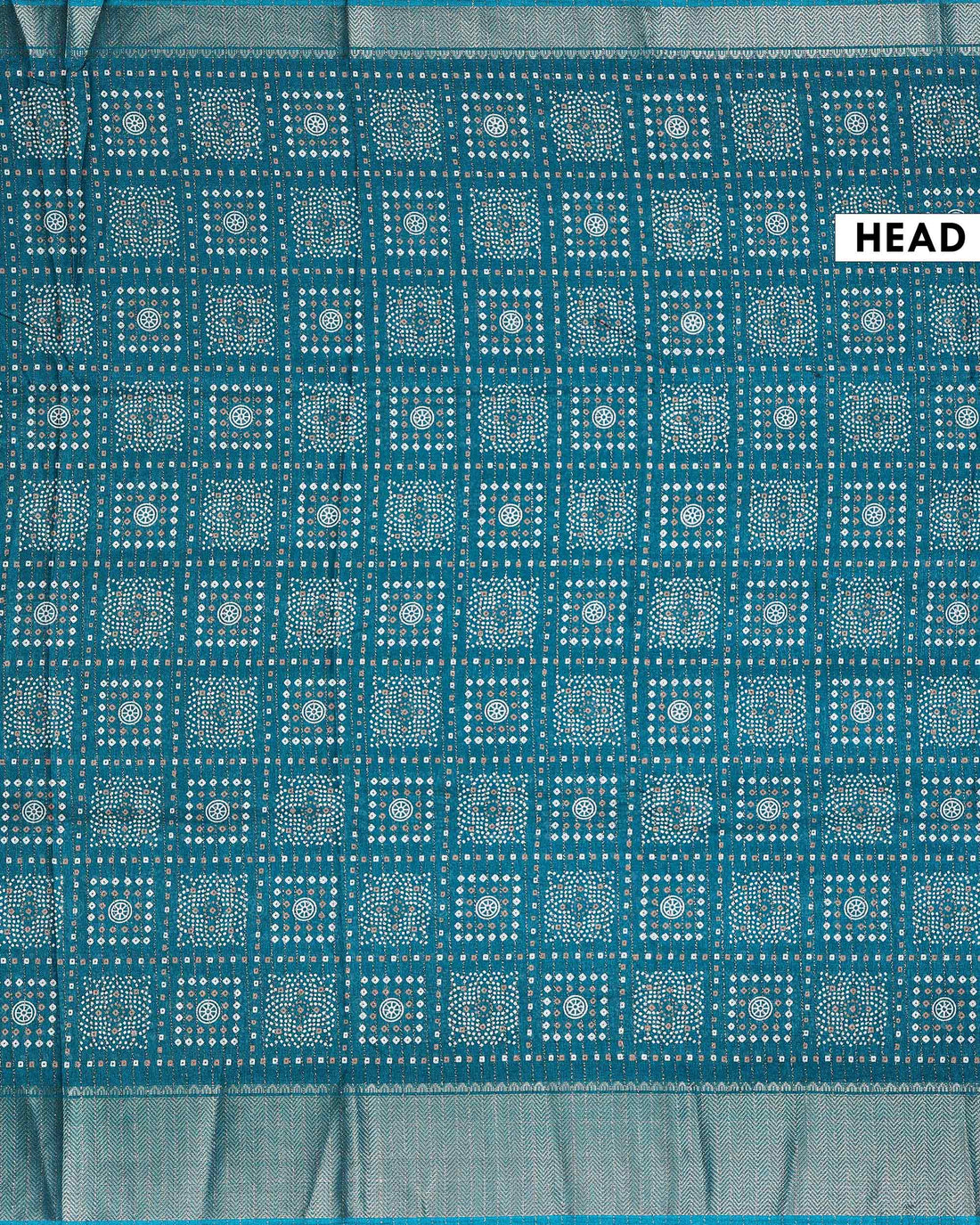 Elegant Dola Silk Saree with All Over Traditional Butta Motifs and Subtle Zari Woven Border - Teal