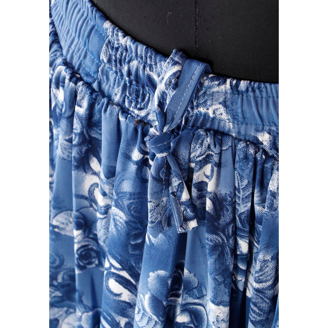 Blue Colour Floral Design Womens Skirt