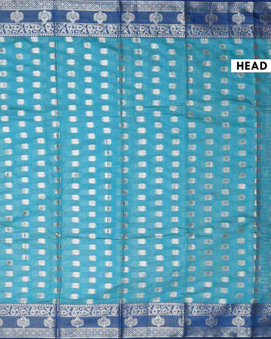 Elegant Banarasi Tissue Saree with Traditional Zari Motifs and Ornate Woven Border - Teal Green