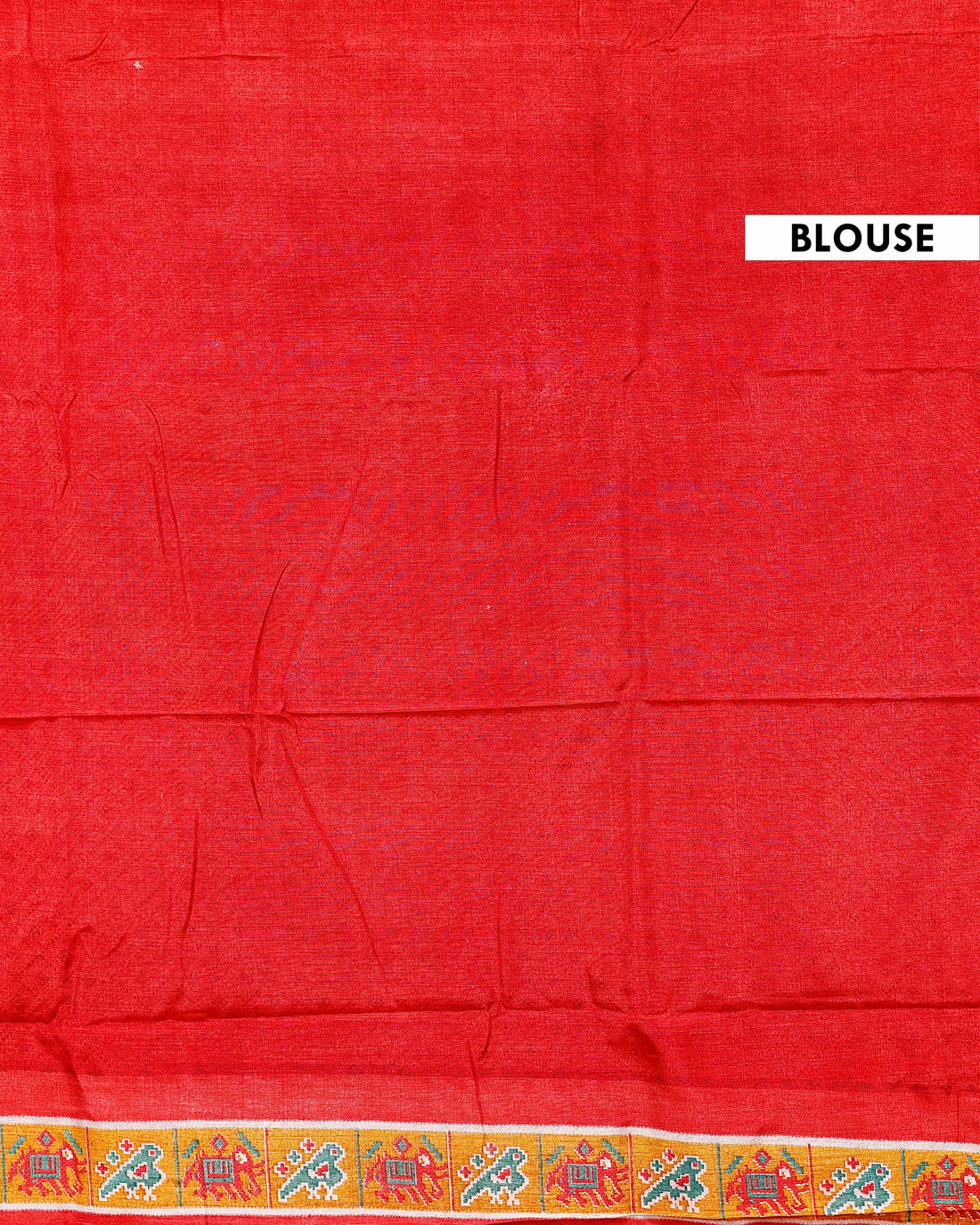 Handwoven Ikkat Saree with Elephant Motifs and Traditional Border - Navy Blue