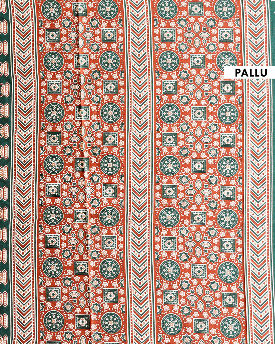 Elegant Polka Dot Modal Satin Saree with Intricate Border Design - Green