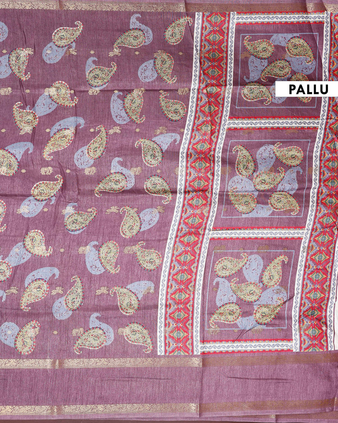 Elegant Fancy Silk Saree with All-Over Paisley Motifs and Traditional Designer Border - Onion Pink