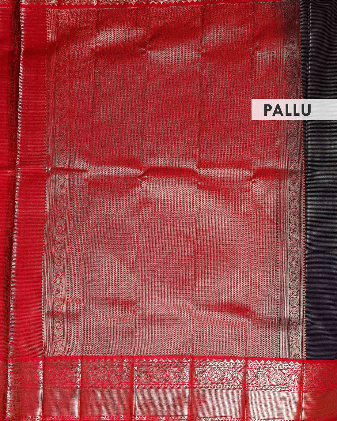 Elegant Niranjana Silk Saree with Rich Zari Woven Border and Traditional Detailing - Navy Blue