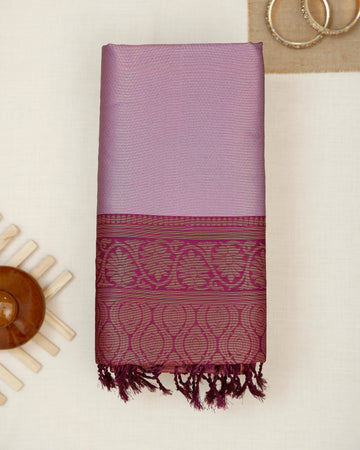 Purple Color Lichi Silk Saree