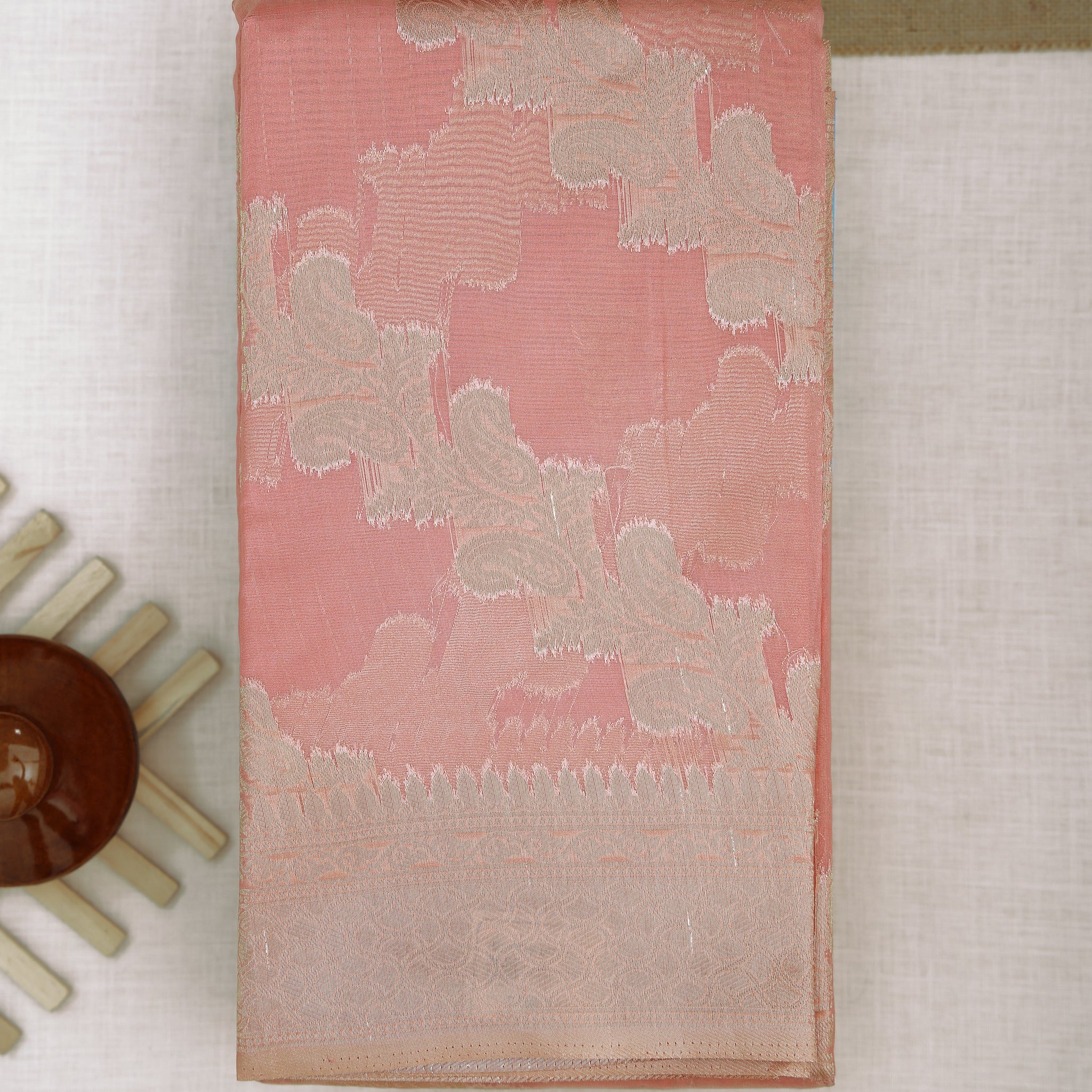 Pink Color Raw Silk Saree