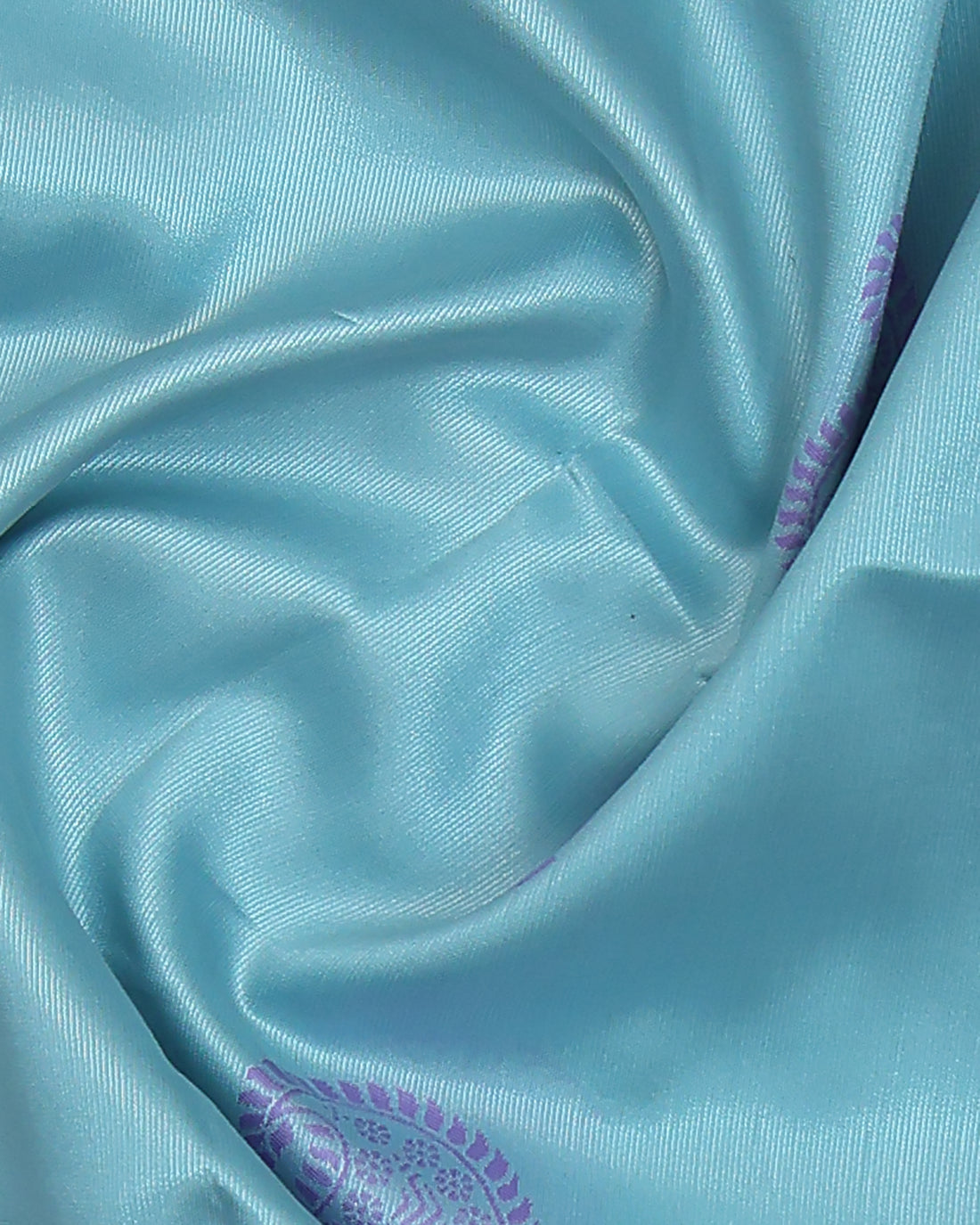 Blue Color Lichi Silk Saree